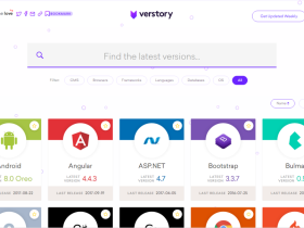 查询各种开发框架、程序语言、CMS等最新版本的网站 Verstory