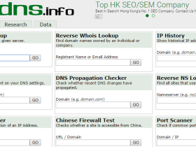 DNS工具集合网站 viewdns.info