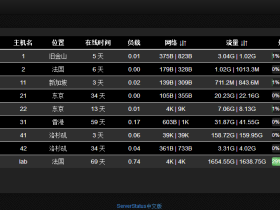 ServerStatus中文版 云服务器探针/VPS监控工具